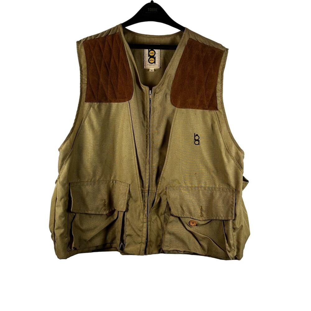 Vintage Bob Allen Duck Canvas Hunting Bird Vest Mens XL Adult